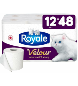 Royale Bathroom Tissue - Velour 12 48