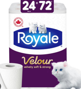 Royale Bathroom Tissue - Velour 24 72